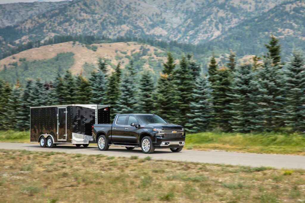 chevy truck and trailer
